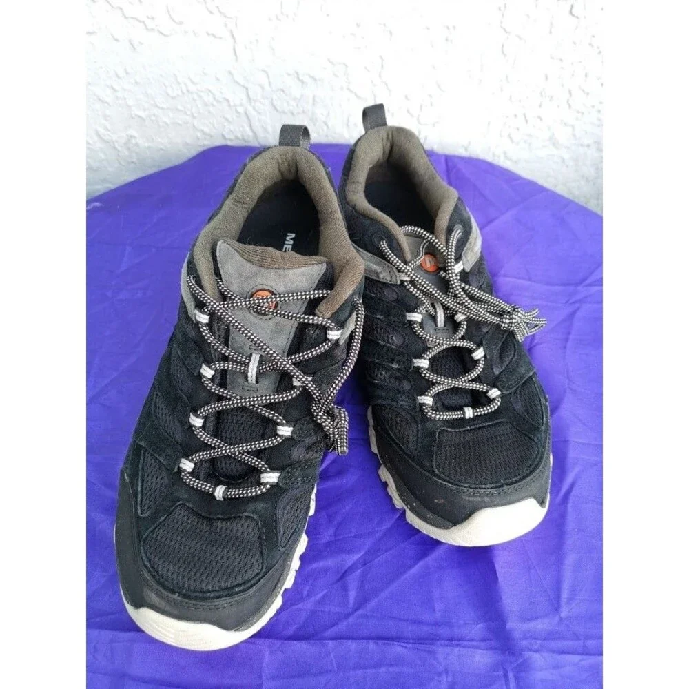 Men's Merrell Moab 3 Hiking Black Outdoors Comfort Sneakers Size 11.5W J036281W